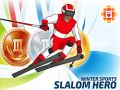 لعبة الرياضات الشتوية: بطل السلاalom على الانترنت