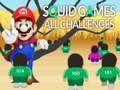 لعبة تحديات الحبار جميعها على الانترنت