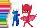 لعبة كتاب تلوين PJ Masks على الانترنت لعبة كتاب تلوين PJ Masks على الانترنت