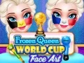 لعبة كأس العالم لملكة الثلج: فن الوجه على الانترنت