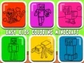 لعبة تلوين سهل للأطفال Minecraft على الانترنت