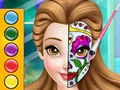 لعبة اتجاه رسم الوجه للأميرات على الانترنت