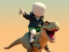 لعبة ستيكمين. ساحة الديناصورات على الانترنت
