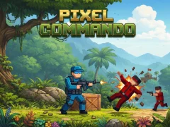 لعبة Pixel Commando على الانترنت