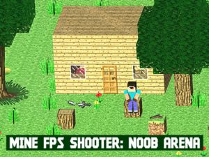 لعبة Mine FPS Shooter: Noob Arena على الانترنت