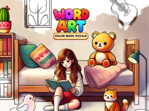 لعبة Word Art: Color Book Puzzle على الانترنت