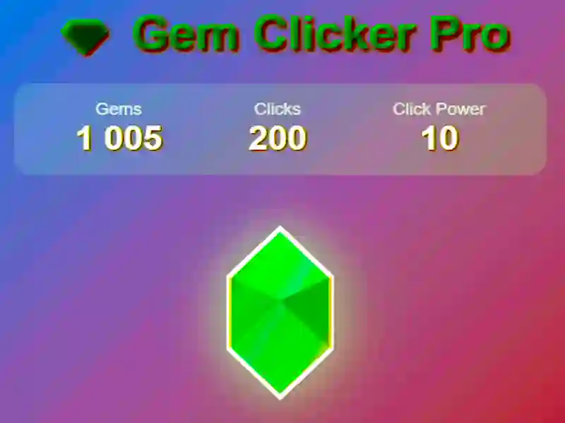 لعبة GEM Clicker Pro على الانترنت