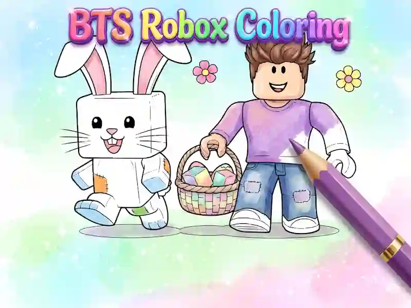لعبة BTS Roblox Coloring على الانترنت