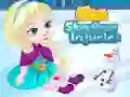 لعبة إصابات إلسا عند التزلج على الانترنت