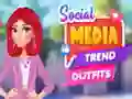 لعبة أزياء الاتجاهات على وسائل التواصل الاجتماعي على الانترنت