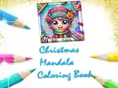 لعبة كتاب تلوين ماندالا عيد الميلاد على الانترنت