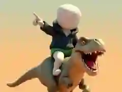 لعبة ستيكمين. ساحة الديناصورات على الانترنت