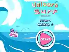 لعبة ركوب الأمواج على وحيد القرن على الانترنت