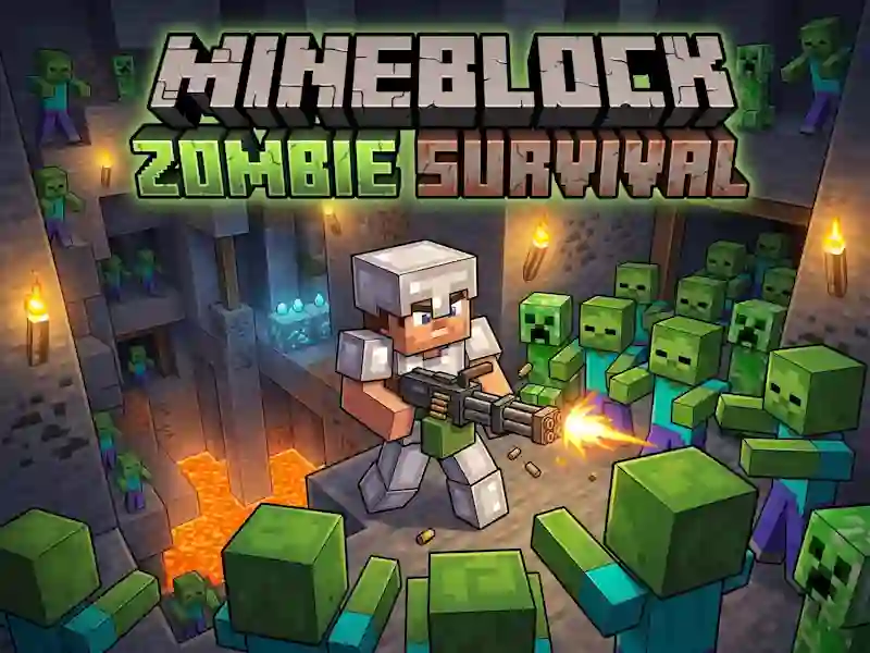 لعبة Mineblock Zombie Survival على الانترنت