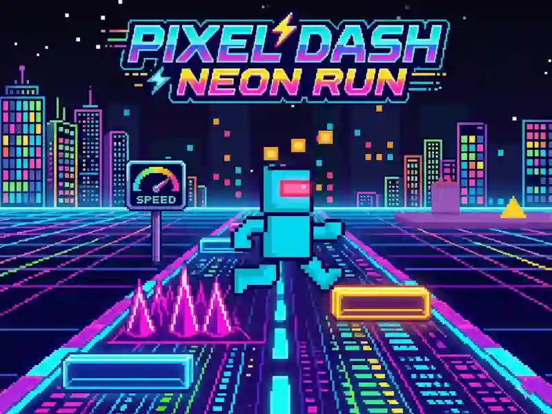 لعبة Pixel Dash Neon Run على الانترنت