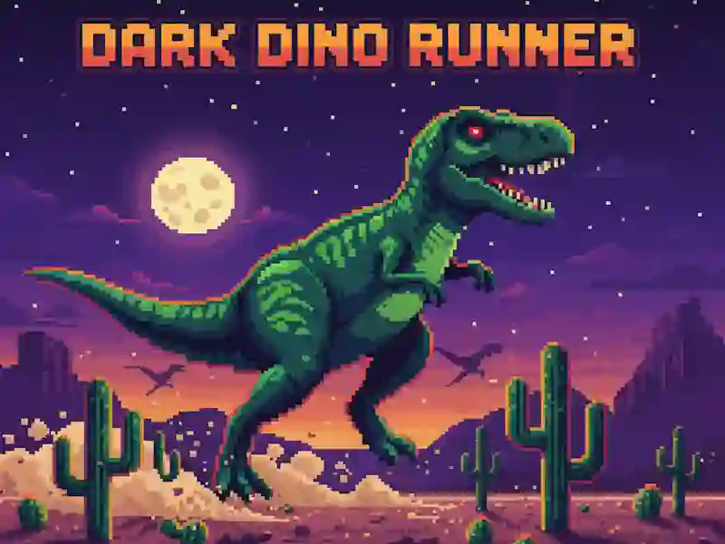 لعبة Dark Dino Runner على الانترنت