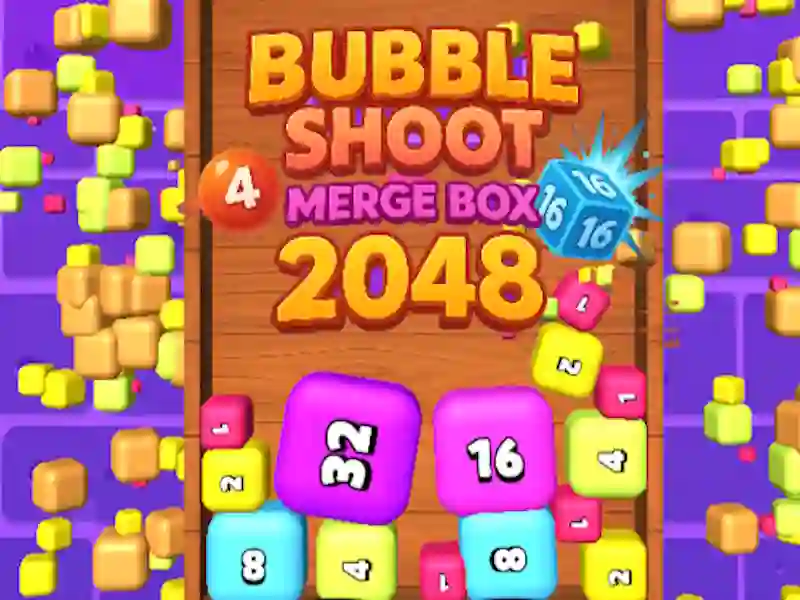 لعبة Bubble Shoot Merge Box 2048 على الانترنت