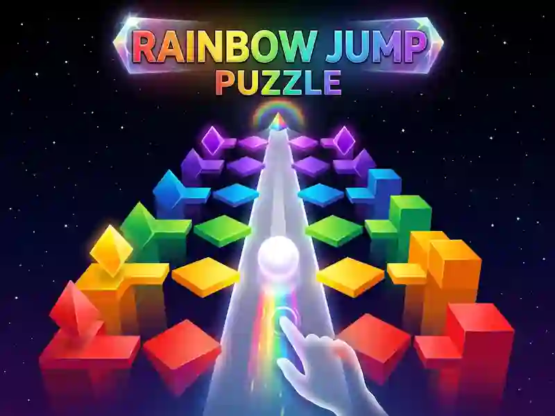 لعبة Rainbow Jump Puzzle على الانترنت