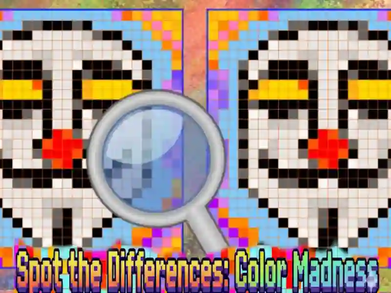 لعبة Spot the Differences Color Madness على الانترنت