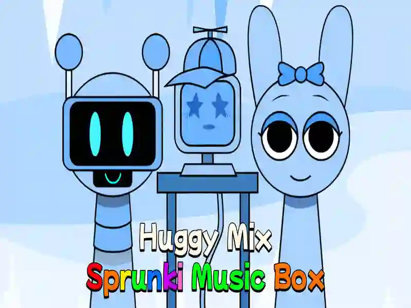 لعبة Huggy Mix Sprunki ﻰﻘﻴﺳﻮﻣ ﻊﺑﺮﻣ على الانترنت