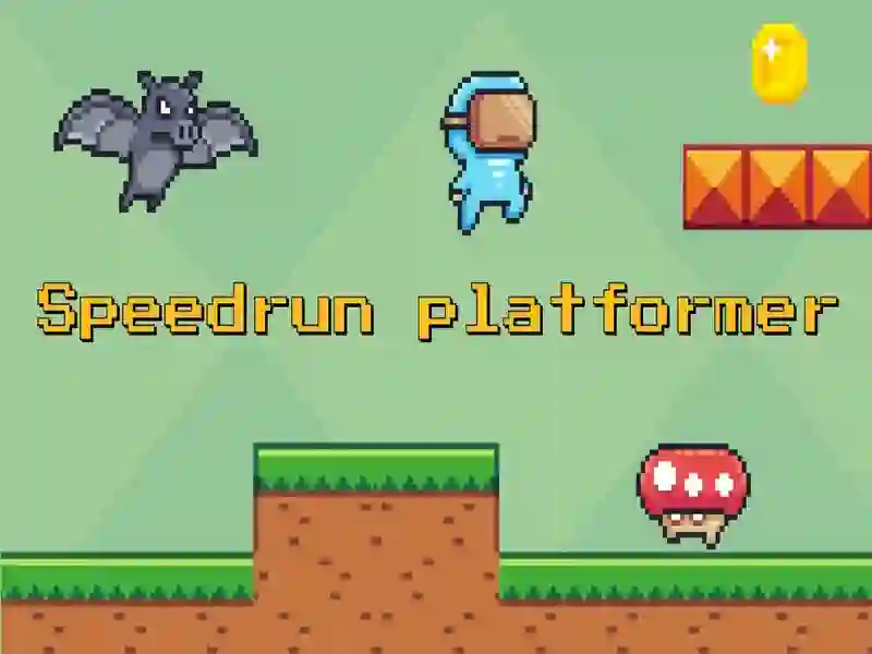 لعبة Platformer Speedrun على الانترنت
