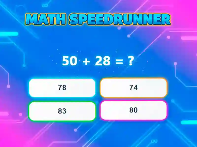 لعبة Math Speedrunner على الانترنت