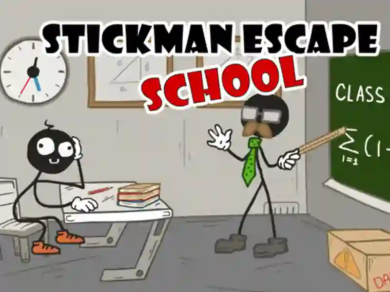 لعبة Stickman ﺏﻭﺮﻬﻟﺍ ﺔﺳﺭﺪﻣ على الانترنت