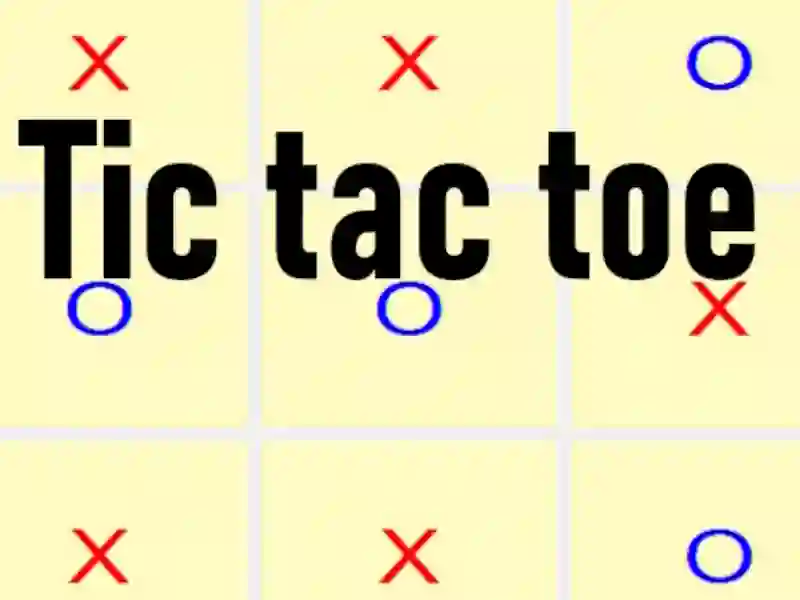 لعبة Tic tac toe على الانترنت