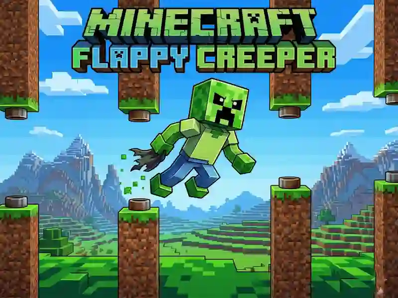لعبة Minecraft Flappy Creeper على الانترنت
