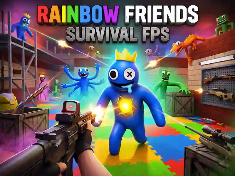 لعبة Rainbow Friends Survival FPS على الانترنت