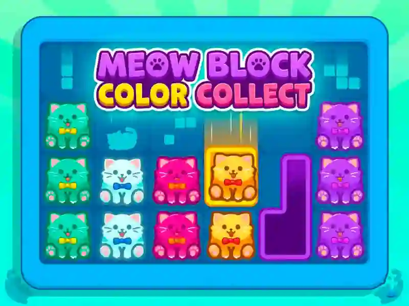 لعبة Meow Block Color Collect على الانترنت