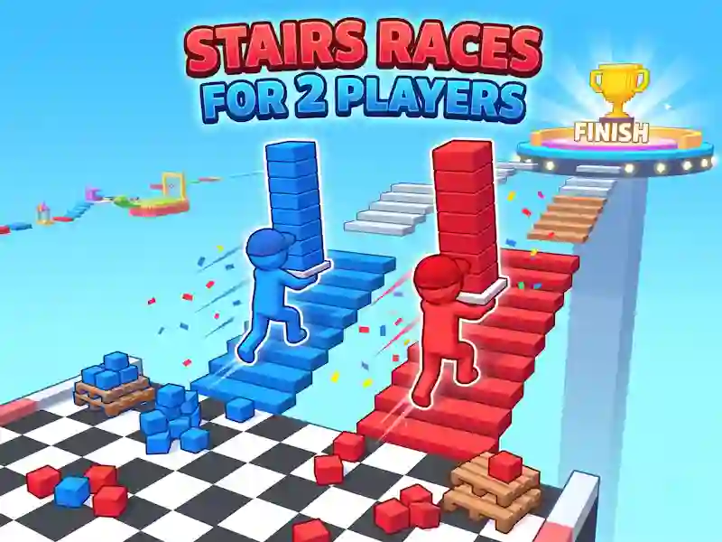 لعبة Stairs Races For 2 Players على الانترنت