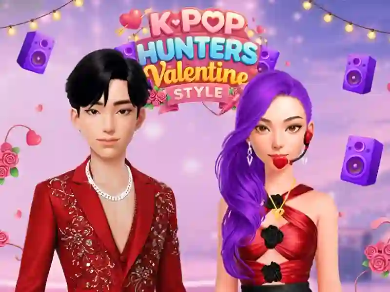 لعبة K-Pop Hunters Valentine ﺏﻮﻠﺳﺃ على الانترنت
