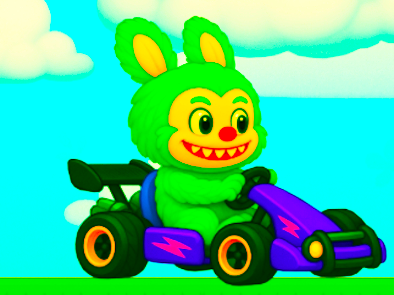 لعبة Labubu Gokart على الانترنت