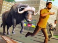 لعبة محاكاة الصيد البري لهجوم الثور الغاضب على الانترنت
