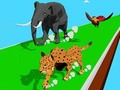 لعبة سباق تحول الحيوانات 3D على الانترنت