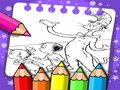 لعبة كتاب تلوين القط ذو القبعة على الانترنت