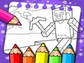 لعبة كتاب تلوين ماينكرافت على الانترنت