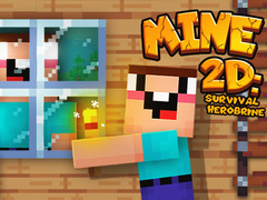 لعبة Mine 2D بقاء هيروبراين على الانترنت