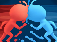 لعبة الرجل الأزرق والأحمر على الانترنت