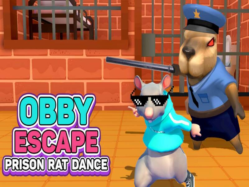 لعبة Obby Escape: Prison Rat Dance على الانترنت