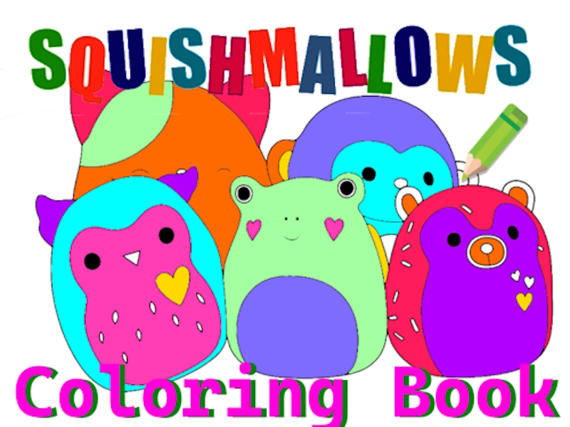 لعبة Squishmallow ﻦﻳﻮﻠﺘﻟﺍ ﺏﺎﺘﻛ على الانترنت