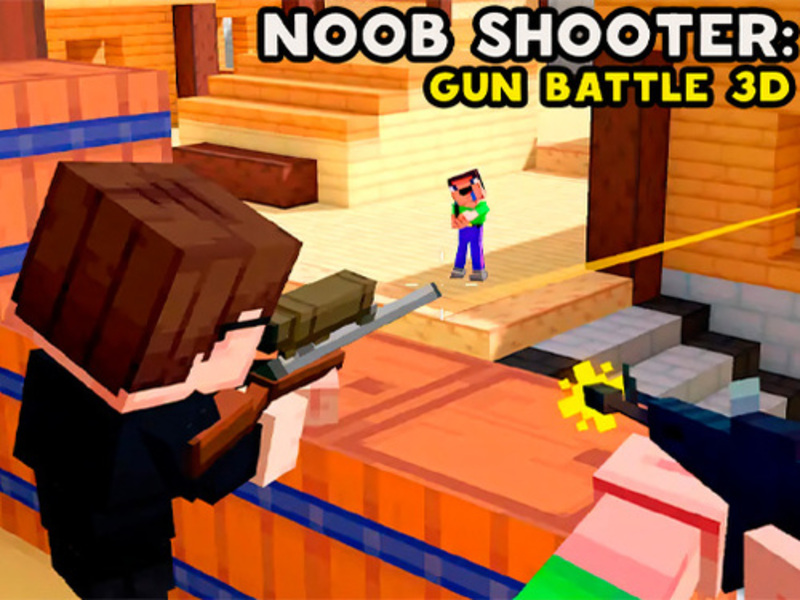 لعبة Noob Shooter: Gun Battle 3D على الانترنت