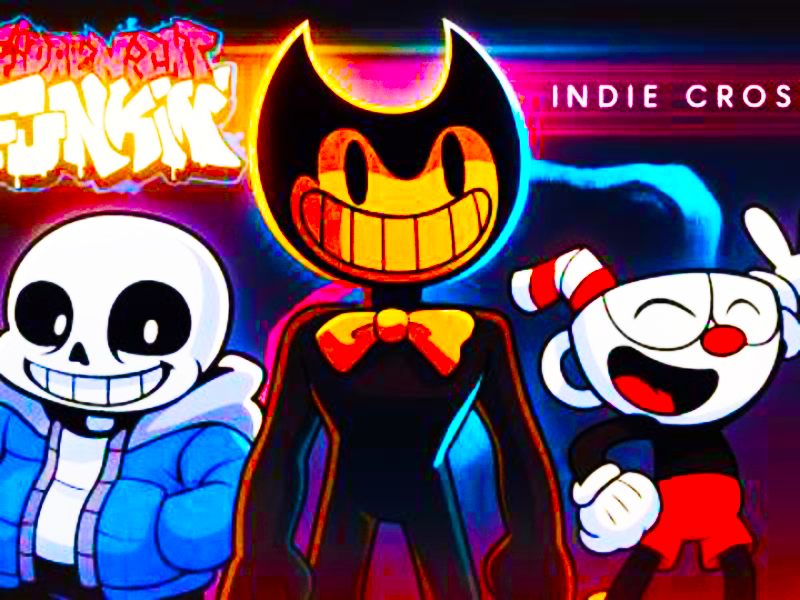 لعبة FNF vs Indie Cross على الانترنت